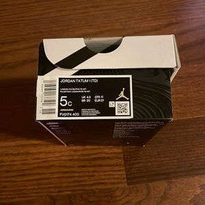 NIKE JORDAN TATUM toddler 5C (I felt they ran a bit small, more like a 4C)